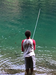 kid fishing, Mountain Bike Kids Camp